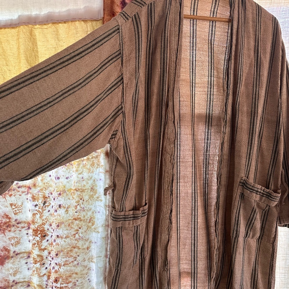 Striped Women's Robe - Picture 3 of 7